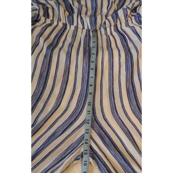 Chico's Gaucho Striped Jumpsuit Size 1.5 US 10 Medium Navy And White - Picture 5 of 8